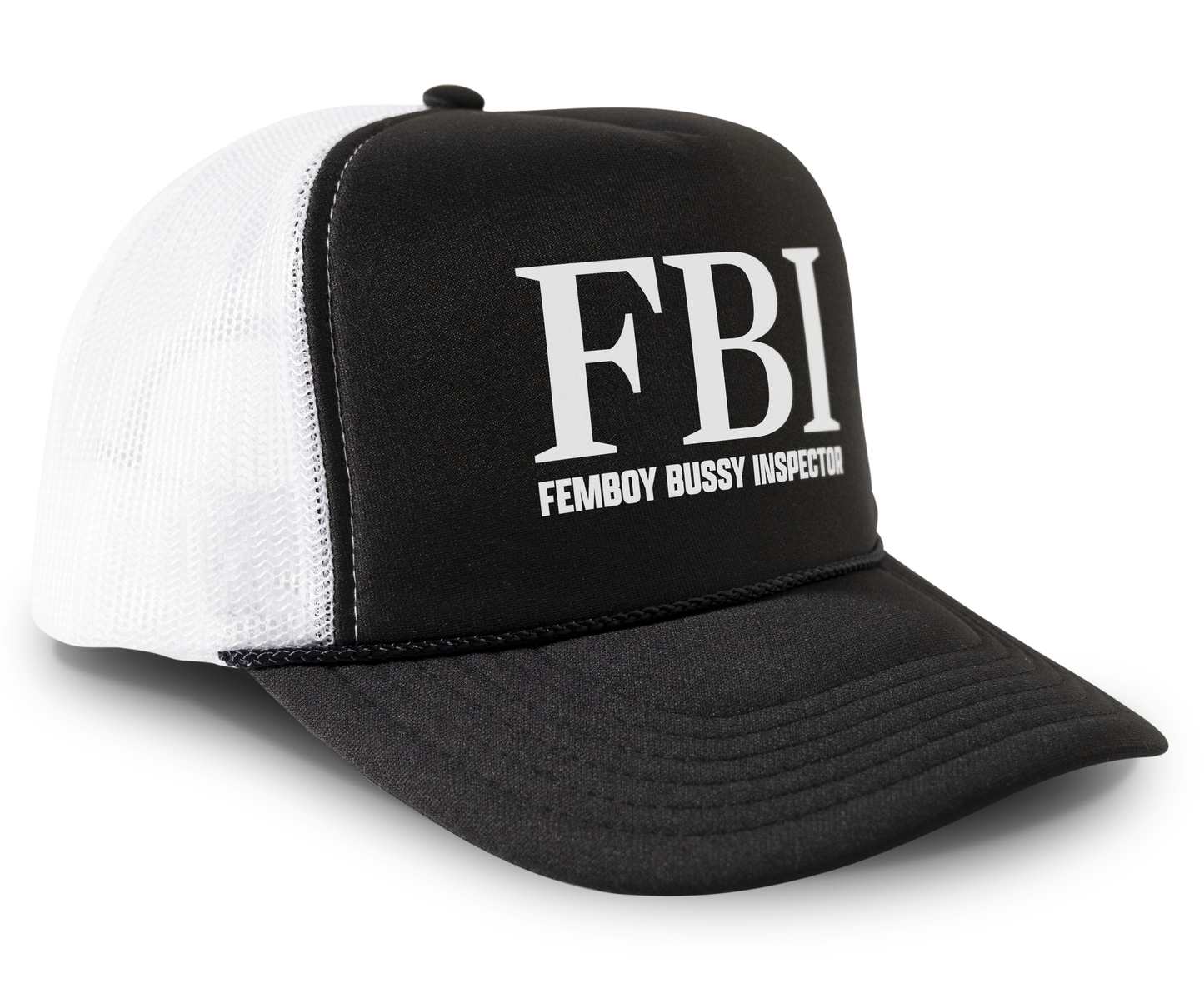 Femboy Bussy Inspector FBI Funny Gay Snapback Mesh Trucker Hat