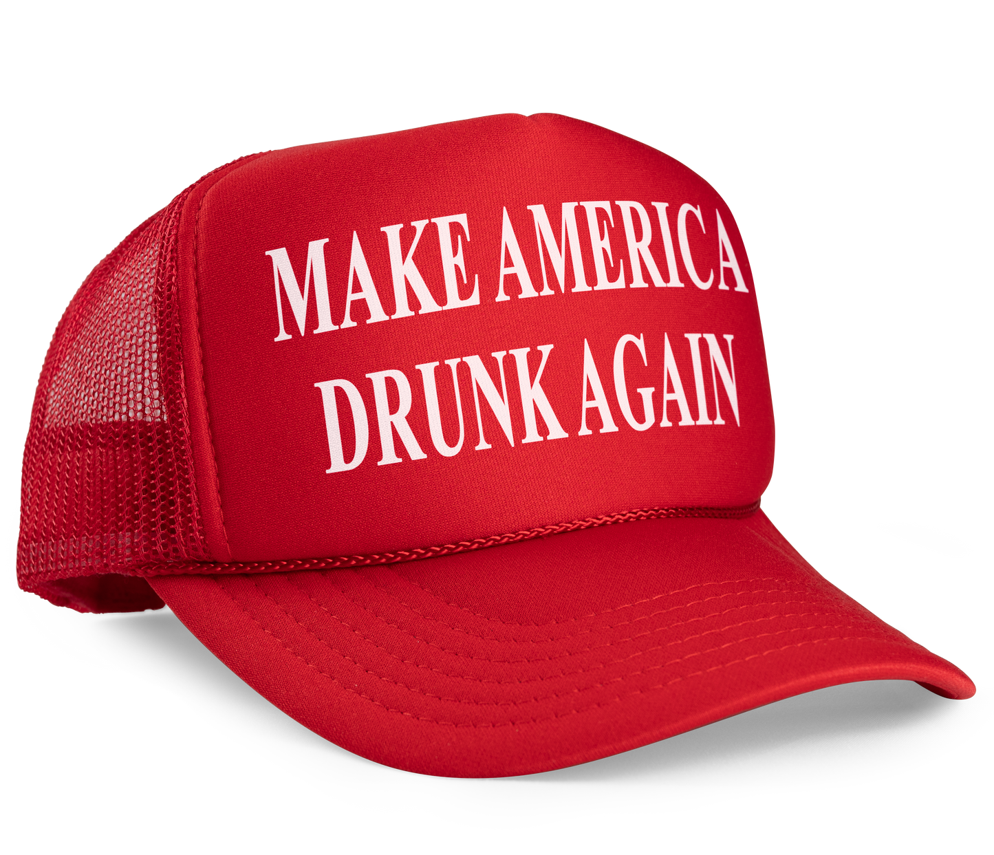Make America Drunk Again MAGA Parody Trucker Hat