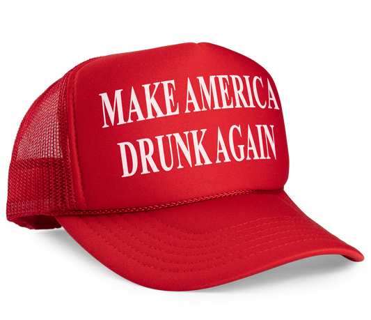 Make America Drunk Again MAGA Parody Trucker Hat
