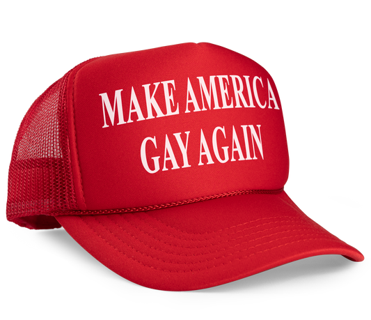 Make America Gay Again MAGA Parody Trucker Hat