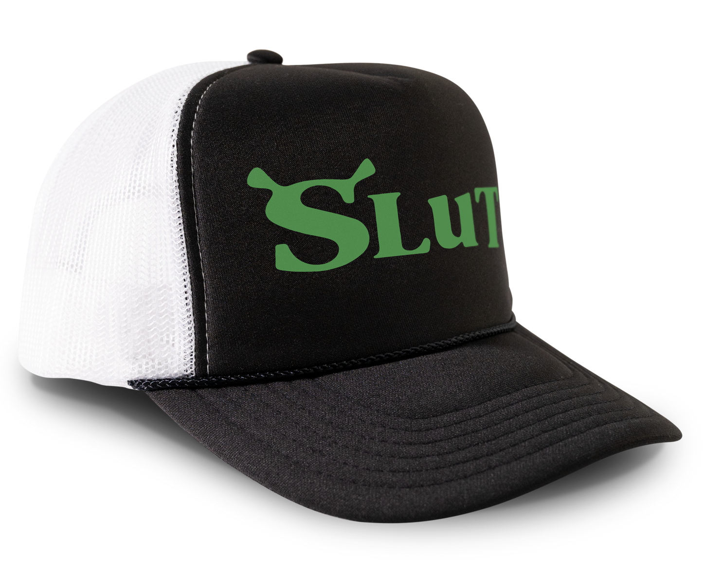 Shrek Slut Funny Raunchy Adult Humor Snapback Mesh Trucker Hat