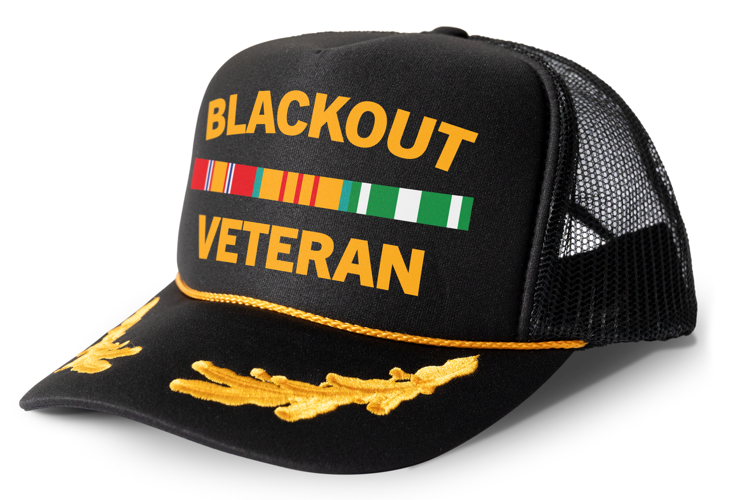 Blackout Veteran Parody Funny Trucker Hat Mesh Snapback Cap