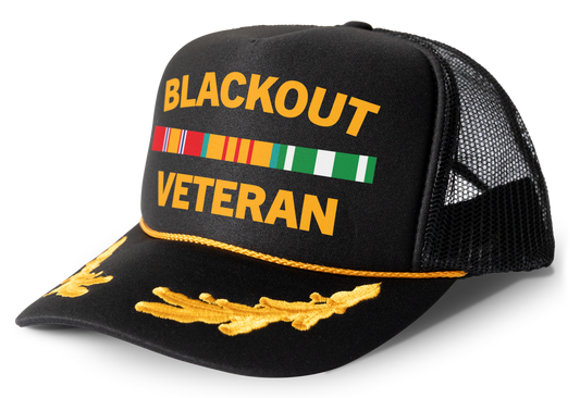 Blackout Veteran Parody Funny Trucker Hat Mesh Snapback Cap