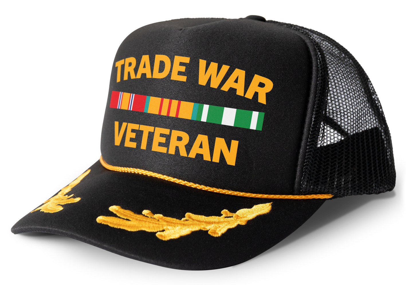 Trade War Veteran Parody Funny Trucker Hat Mesh Snapback Cap