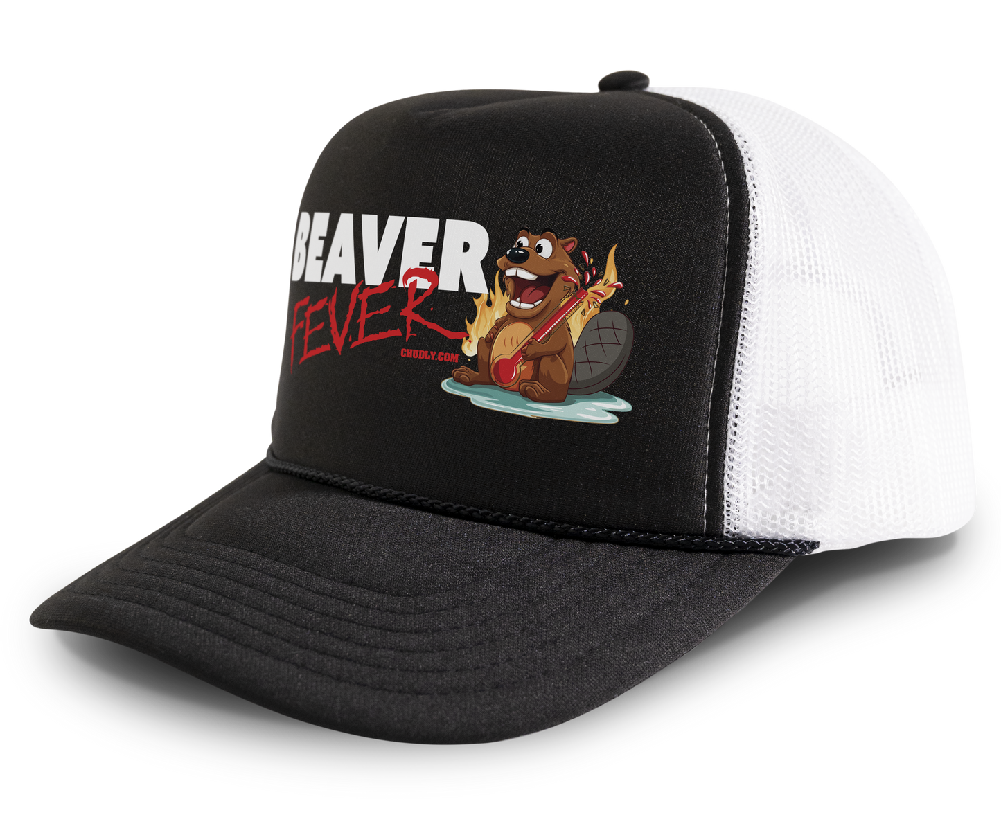 Beaver Fever Funny Party Snapback Mesh Trucker Hat