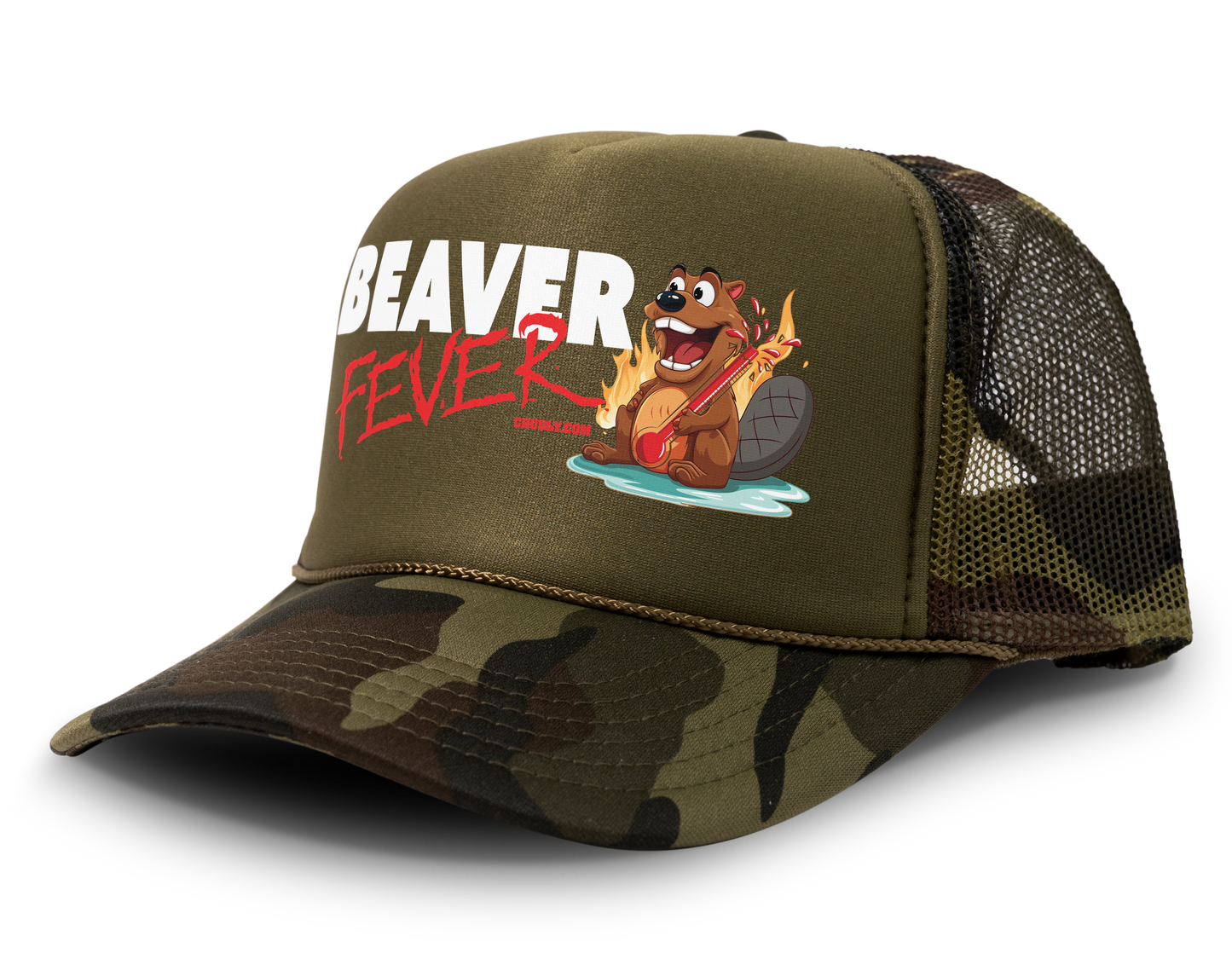 Beaver Fever Funny Party Snapback Mesh Trucker Hat
