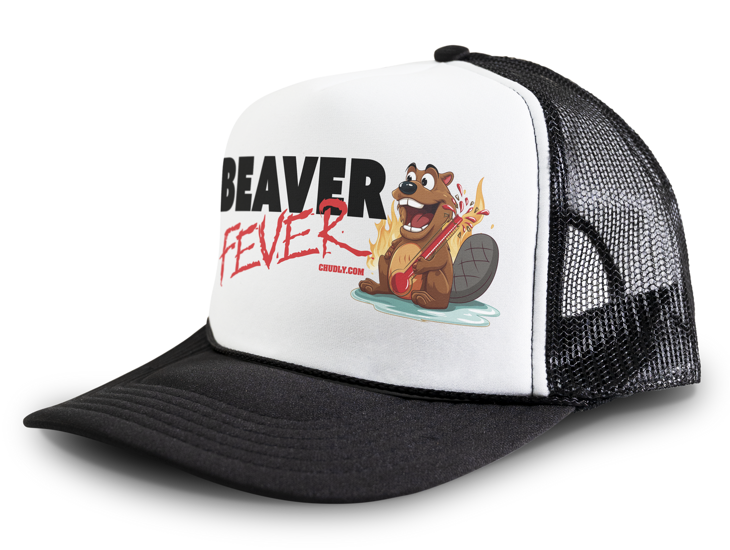 Beaver Fever Funny Party Snapback Mesh Trucker Hat