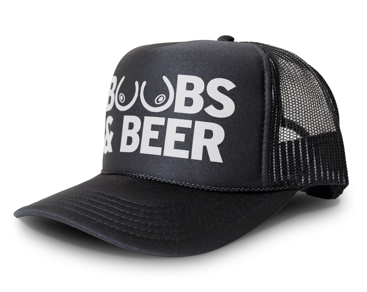 Boobs and Beer Funny Drinking Hat Party Snapback Mesh Trucker Hat