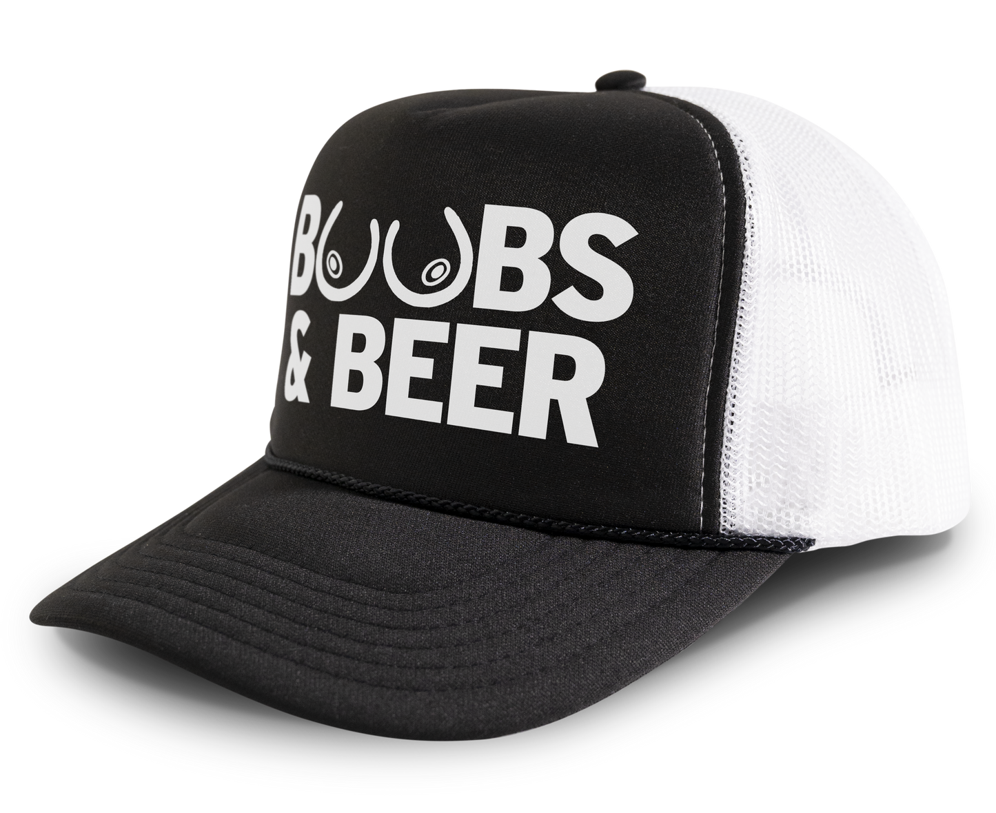 Boobs and Beer Funny Drinking Hat Party Snapback Mesh Trucker Hat