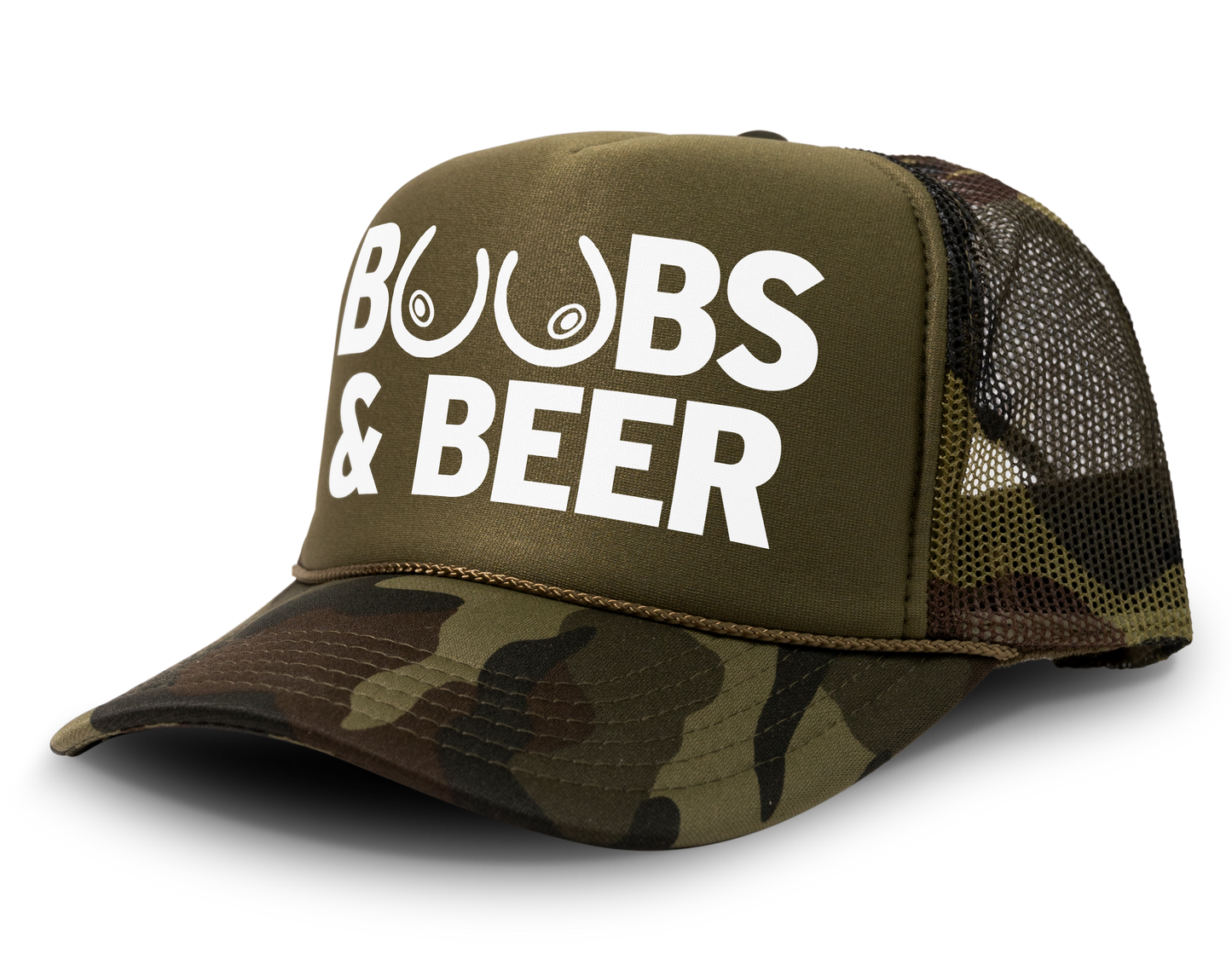Boobs and Beer Funny Drinking Hat Party Snapback Mesh Trucker Hat