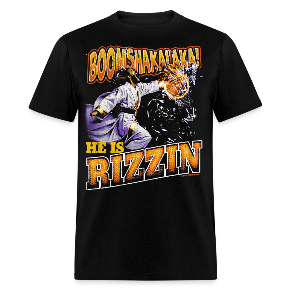 He Is Rizzin Funny Jesus Easter Unisex Classic T-Shirt - black
