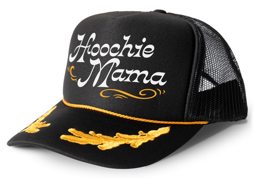 Hoochie Mama Funny Trucker Hat Mesh Snapback Cap
