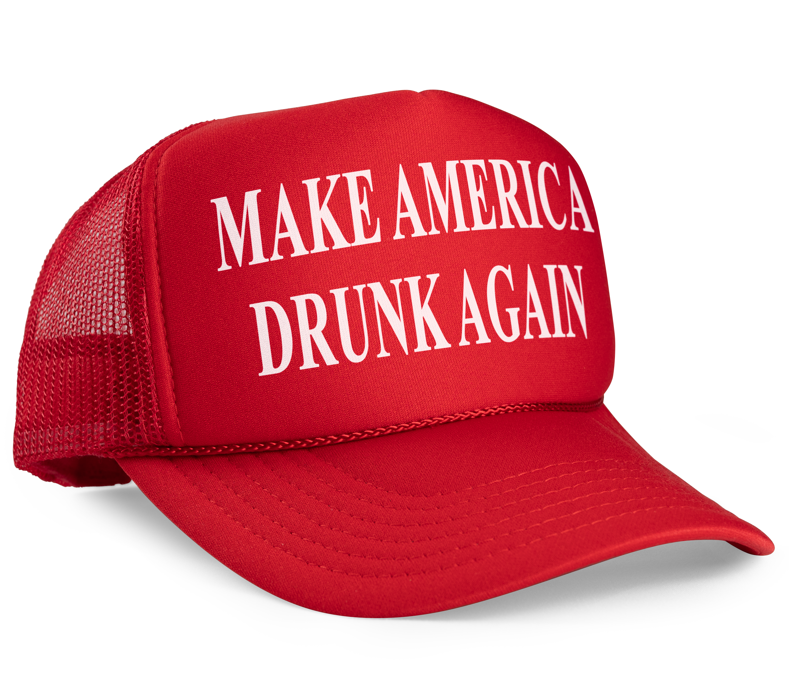 Make America Drunk Again MAGA Parody Trucker Hat