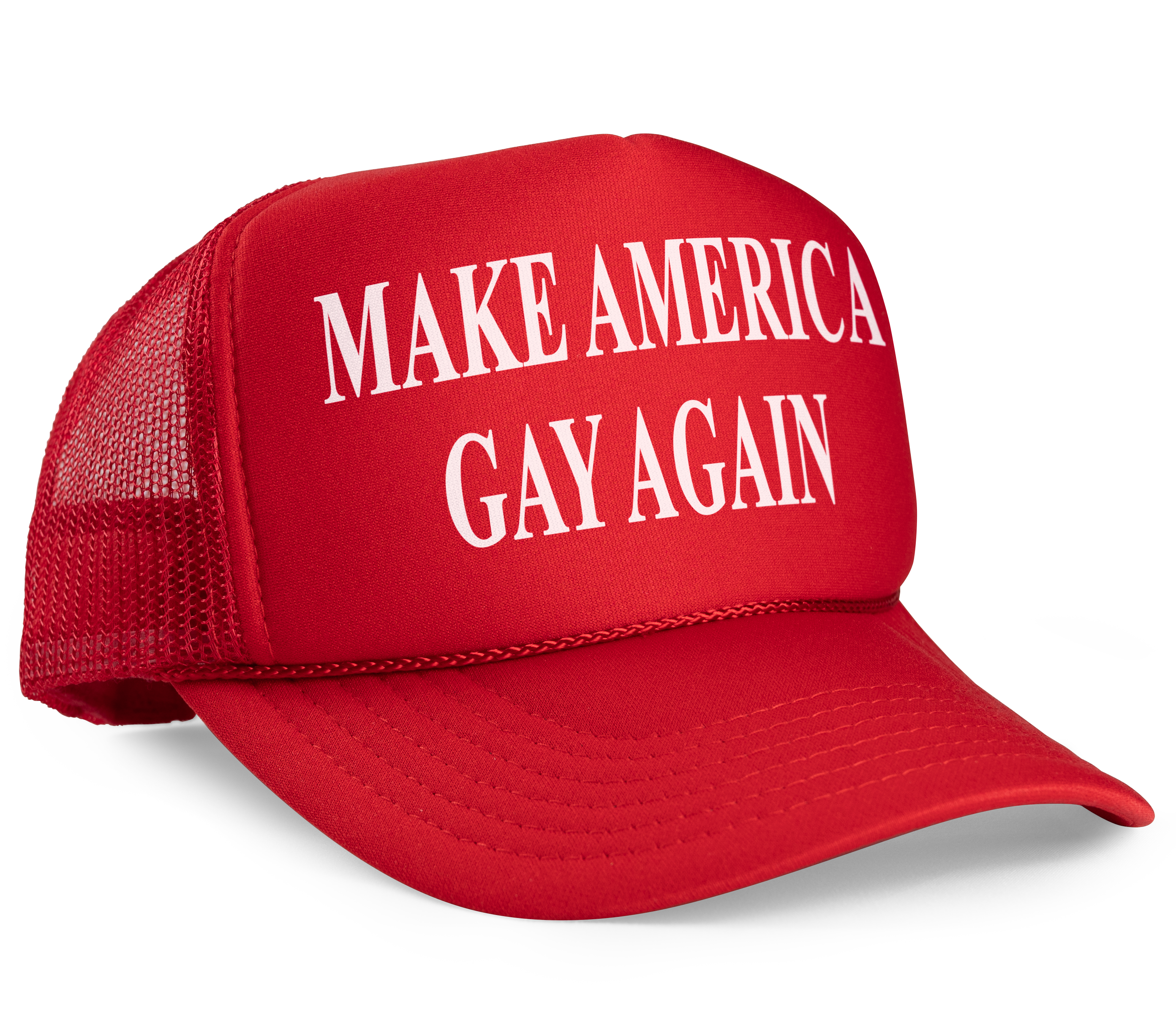 Make America Gay Again MAGA Parody Trucker Hat