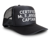 Certified Motorboat Captain Funny Party Boobs Snapback Mesh Trucker Hat