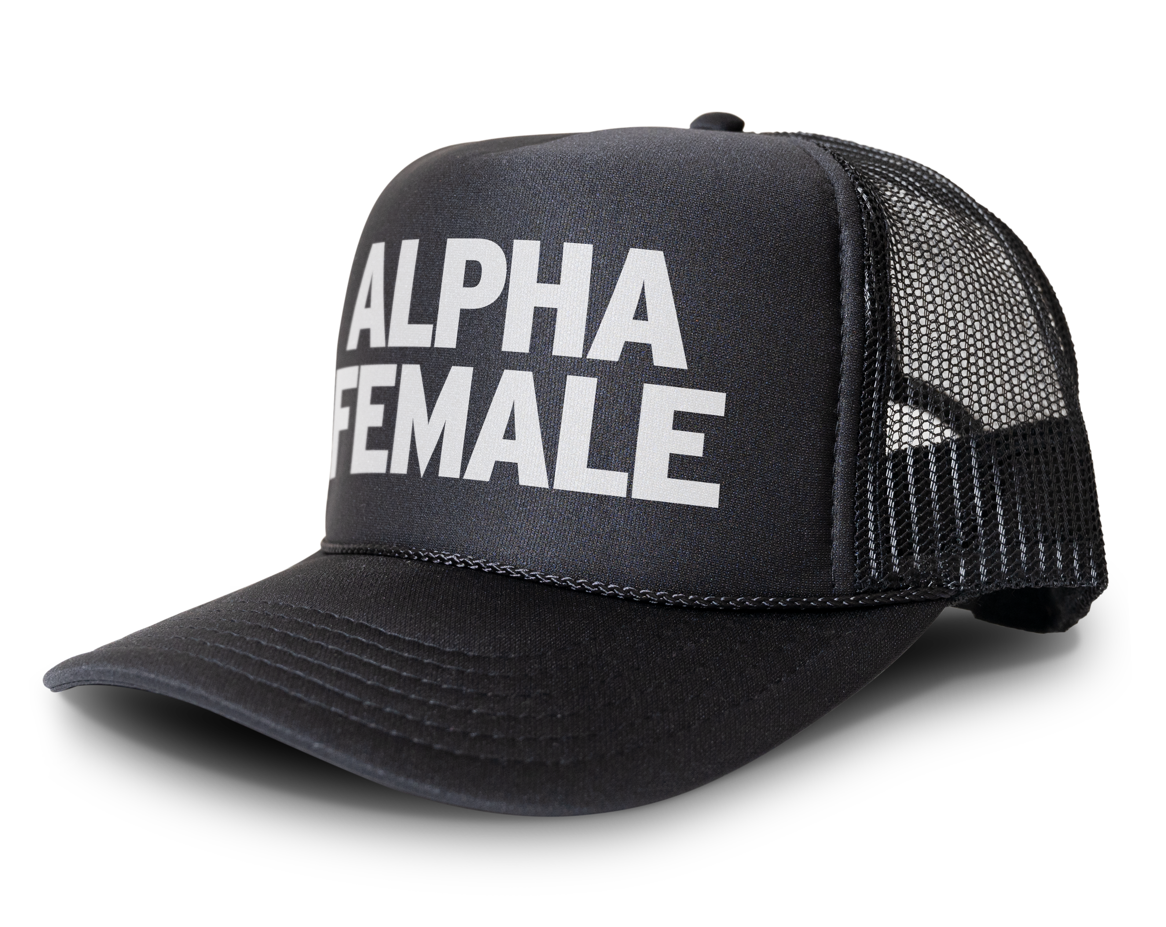 Alpha Female Snapback Mesh Trucker Hat