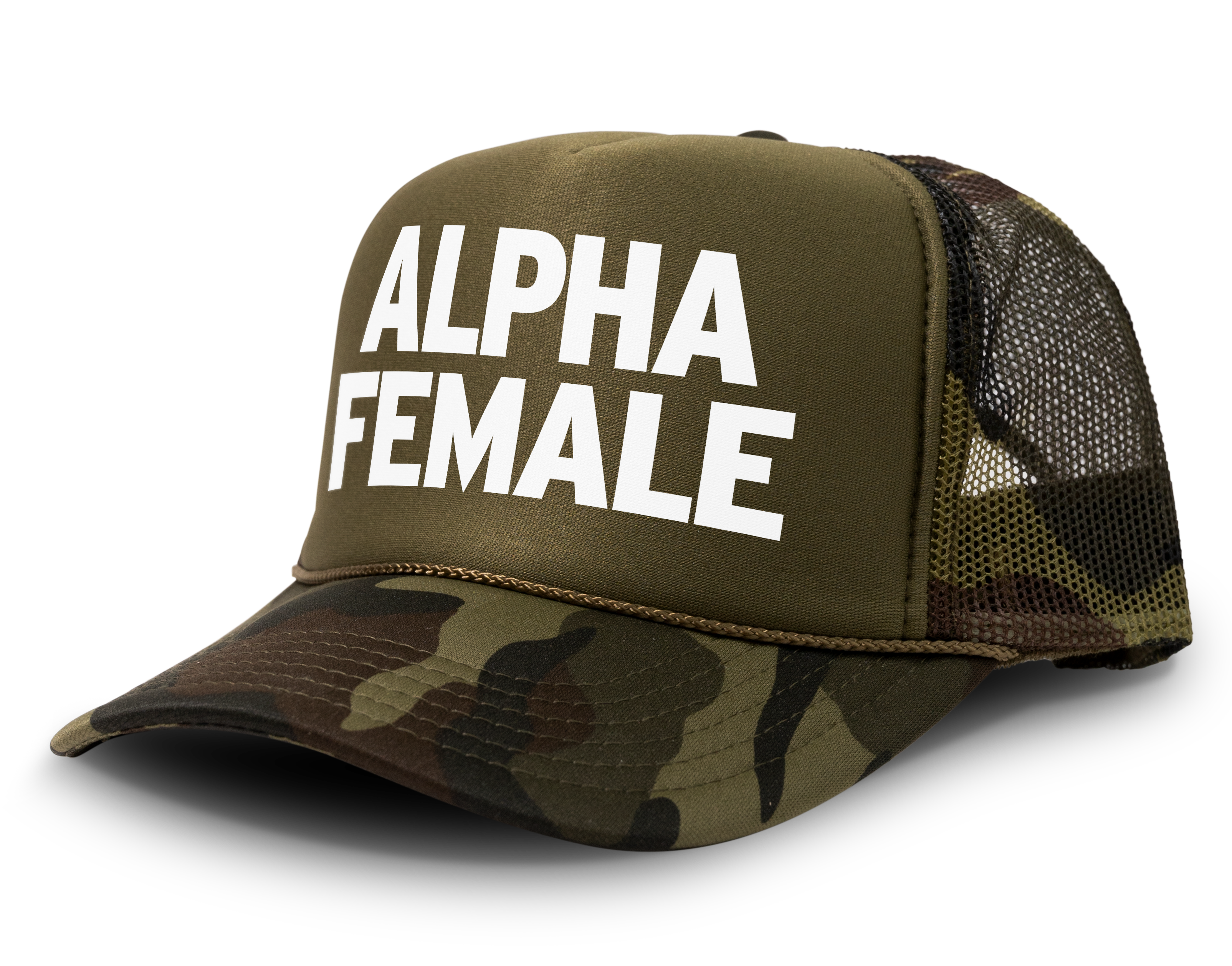 Alpha Female Snapback Mesh Trucker Hat