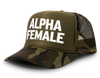 Alpha Female Snapback Mesh Trucker Hat