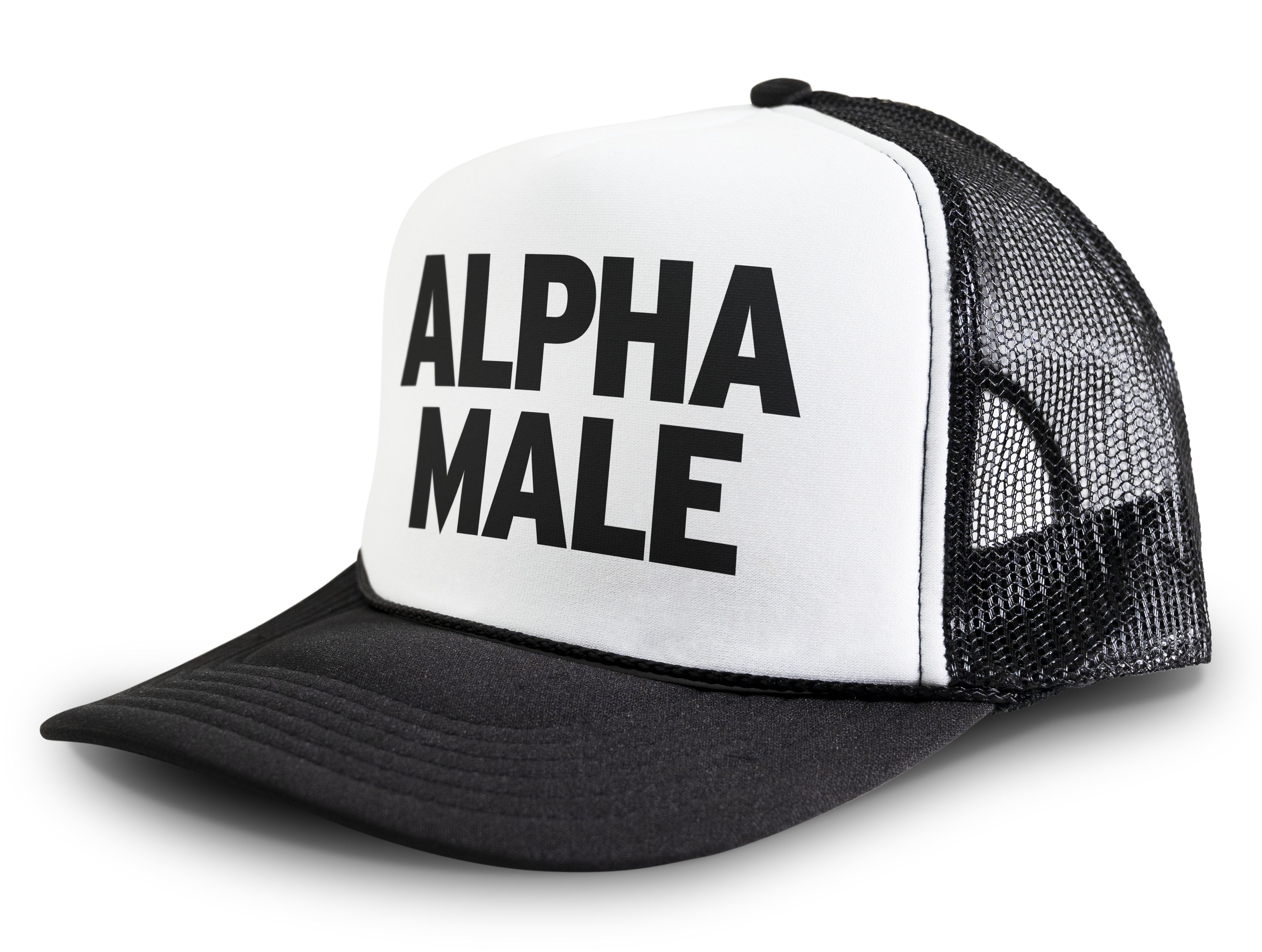 Alpha Male Snapback Mesh Trucker Hat