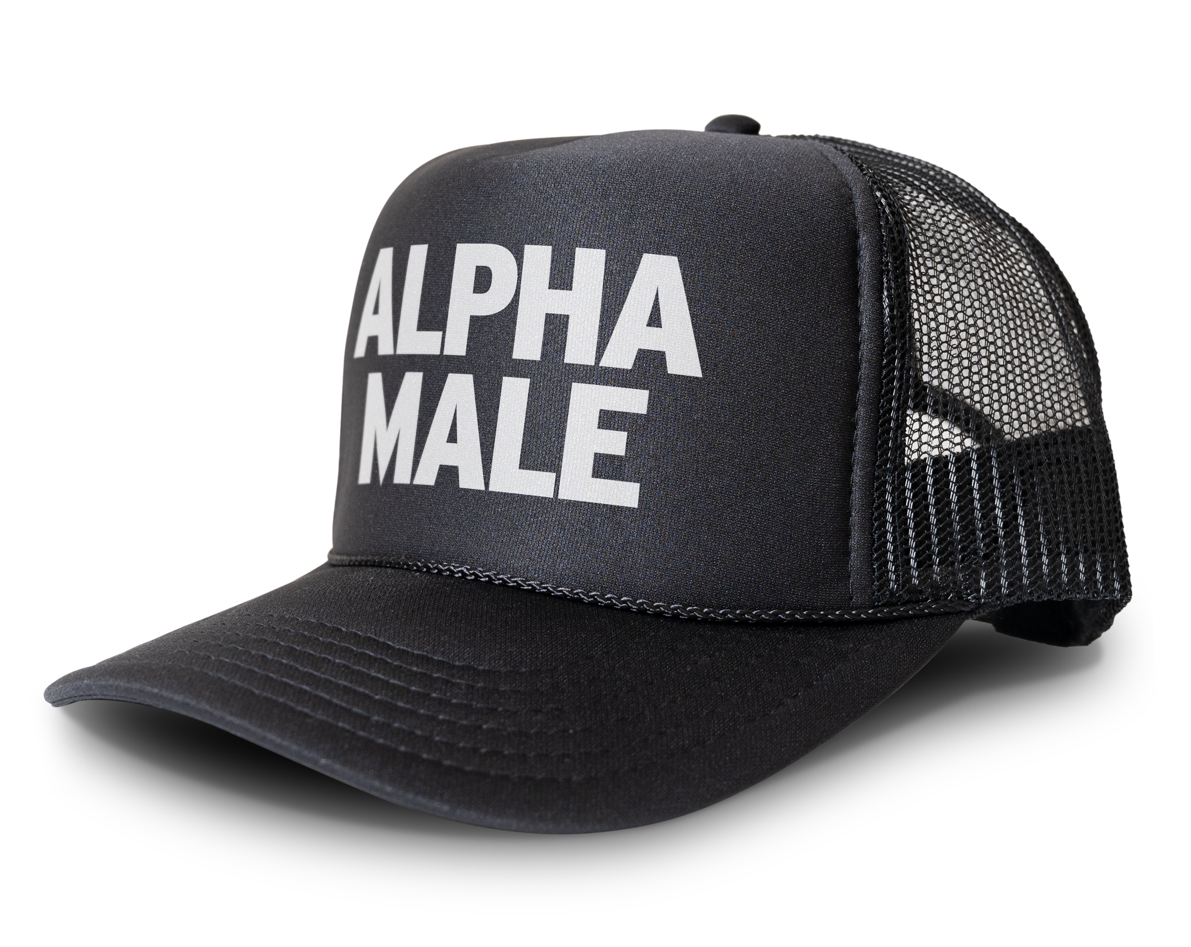 Alpha Male Snapback Mesh Trucker Hat