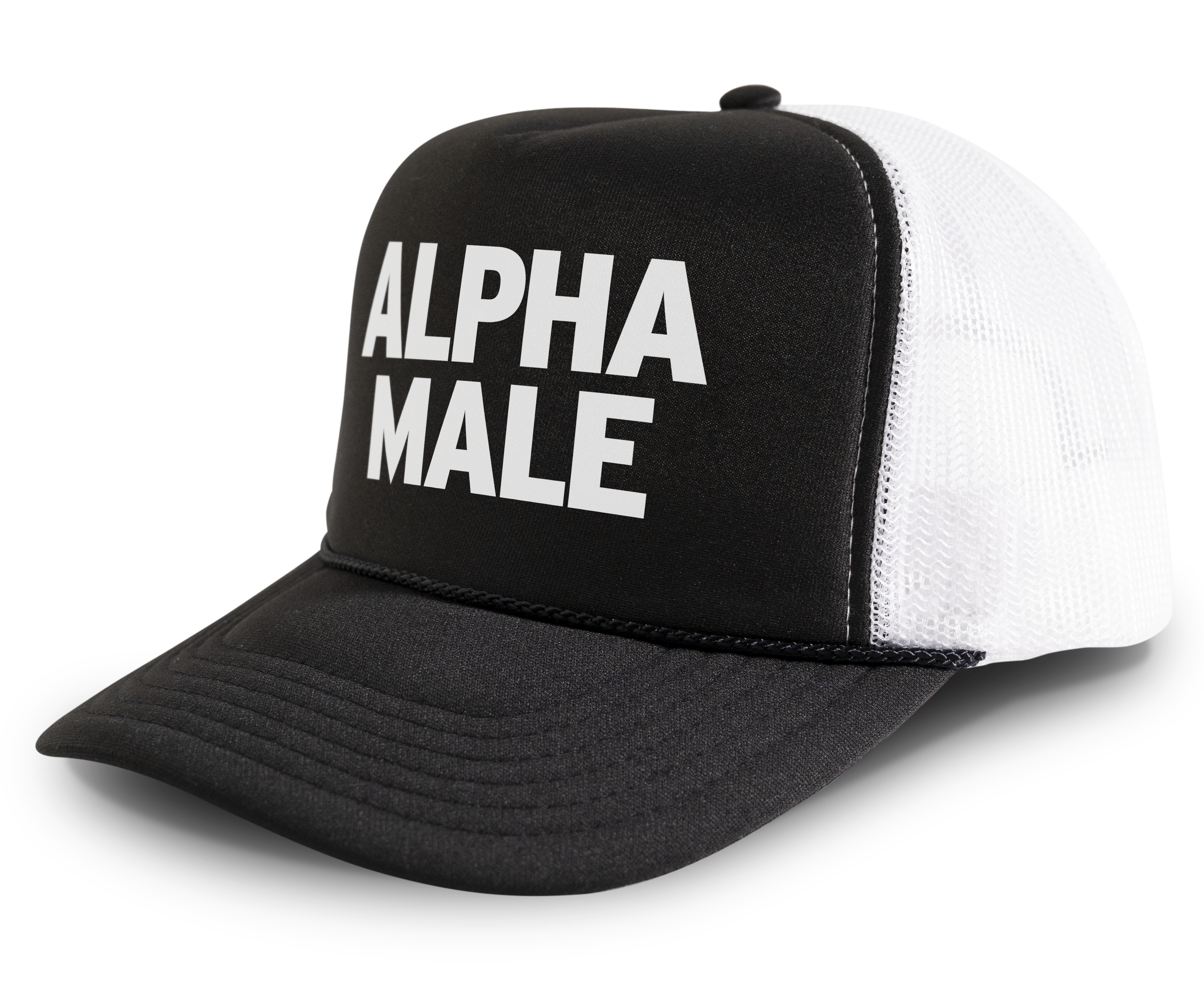 Alpha Male Snapback Mesh Trucker Hat