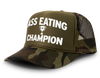 Ass Eating Champion Funny Party Snapback Mesh Trucker Hat