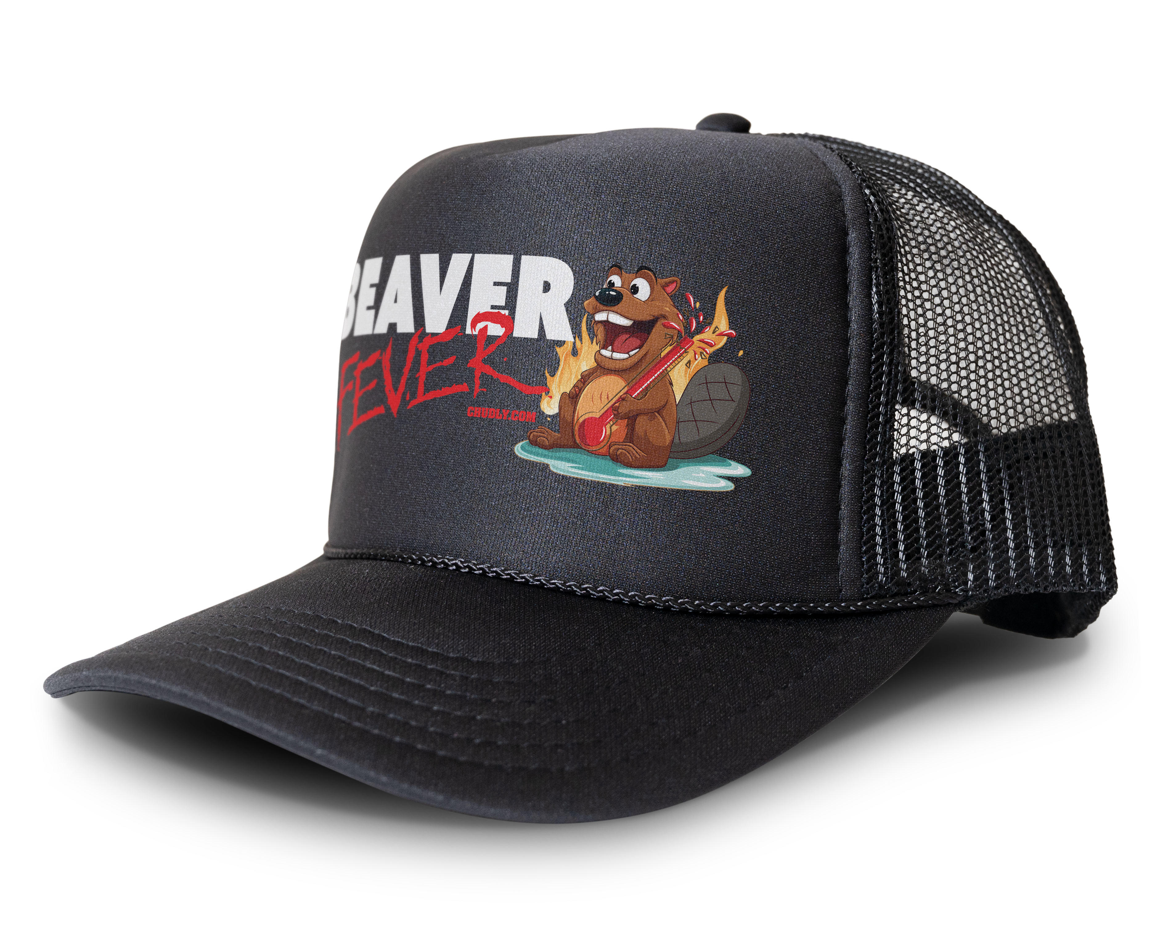 Beaver Fever Funny Party Snapback Mesh Trucker Hat