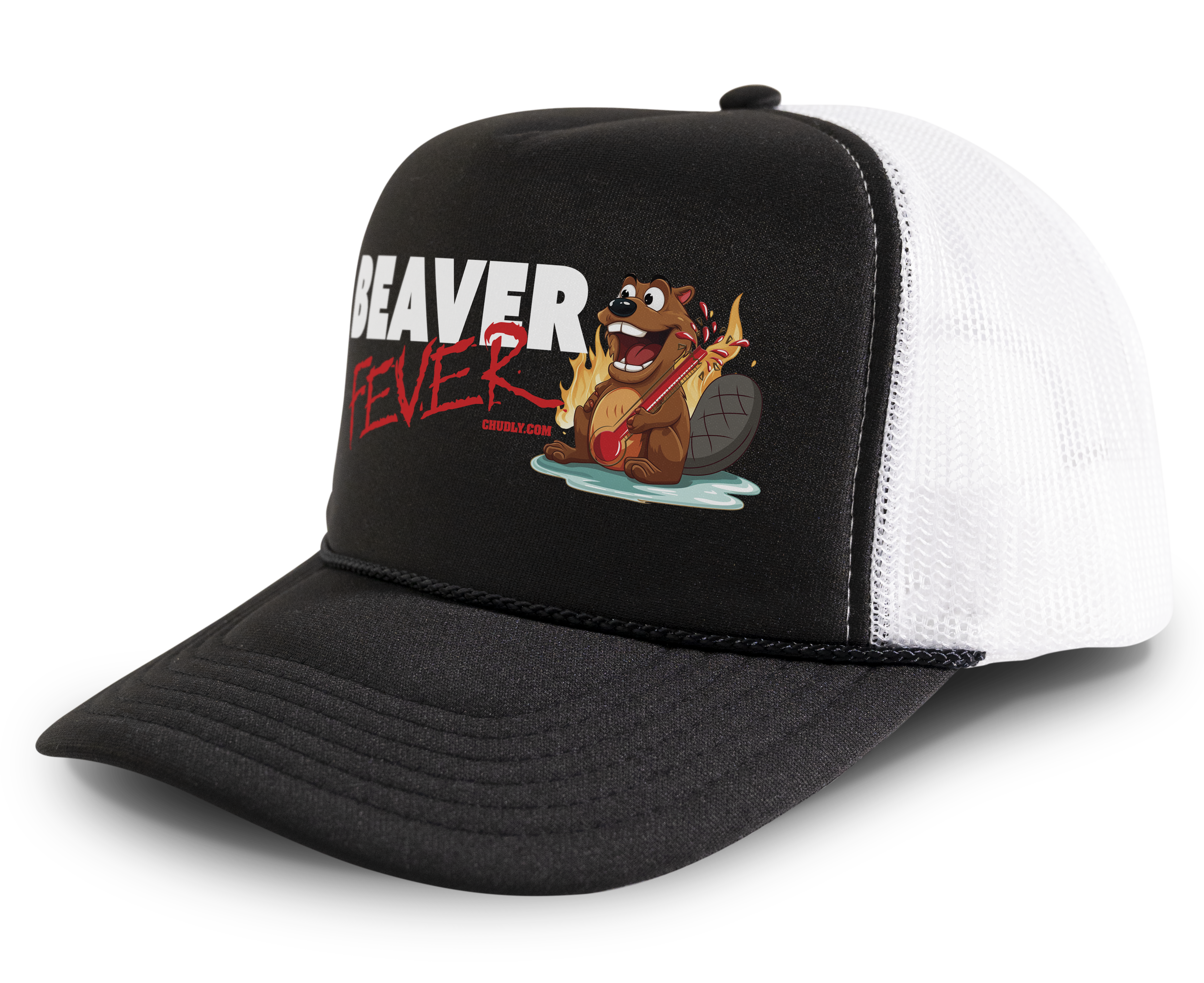 Beaver Fever Funny Party Snapback Mesh Trucker Hat