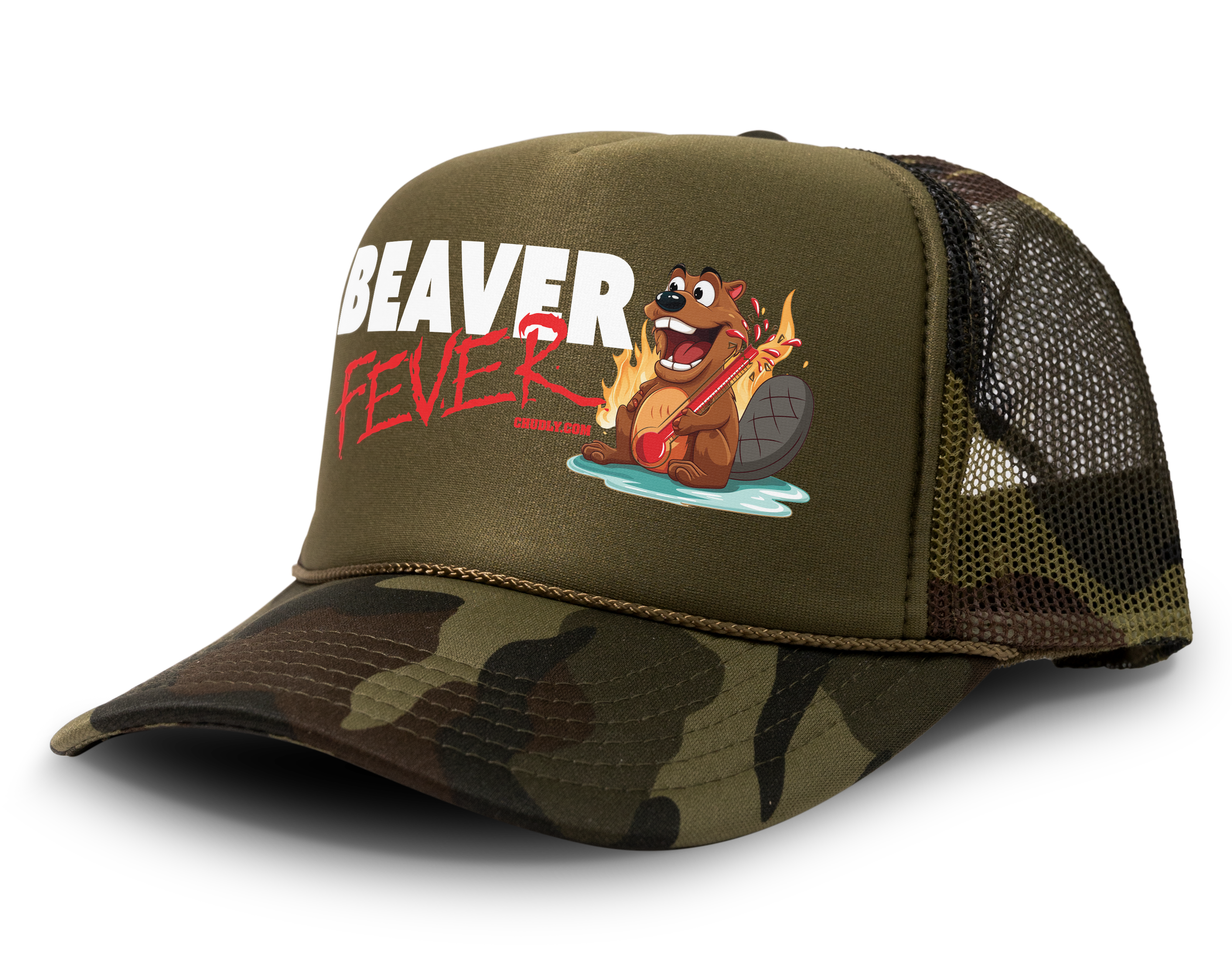 Beaver Fever Funny Party Snapback Mesh Trucker Hat