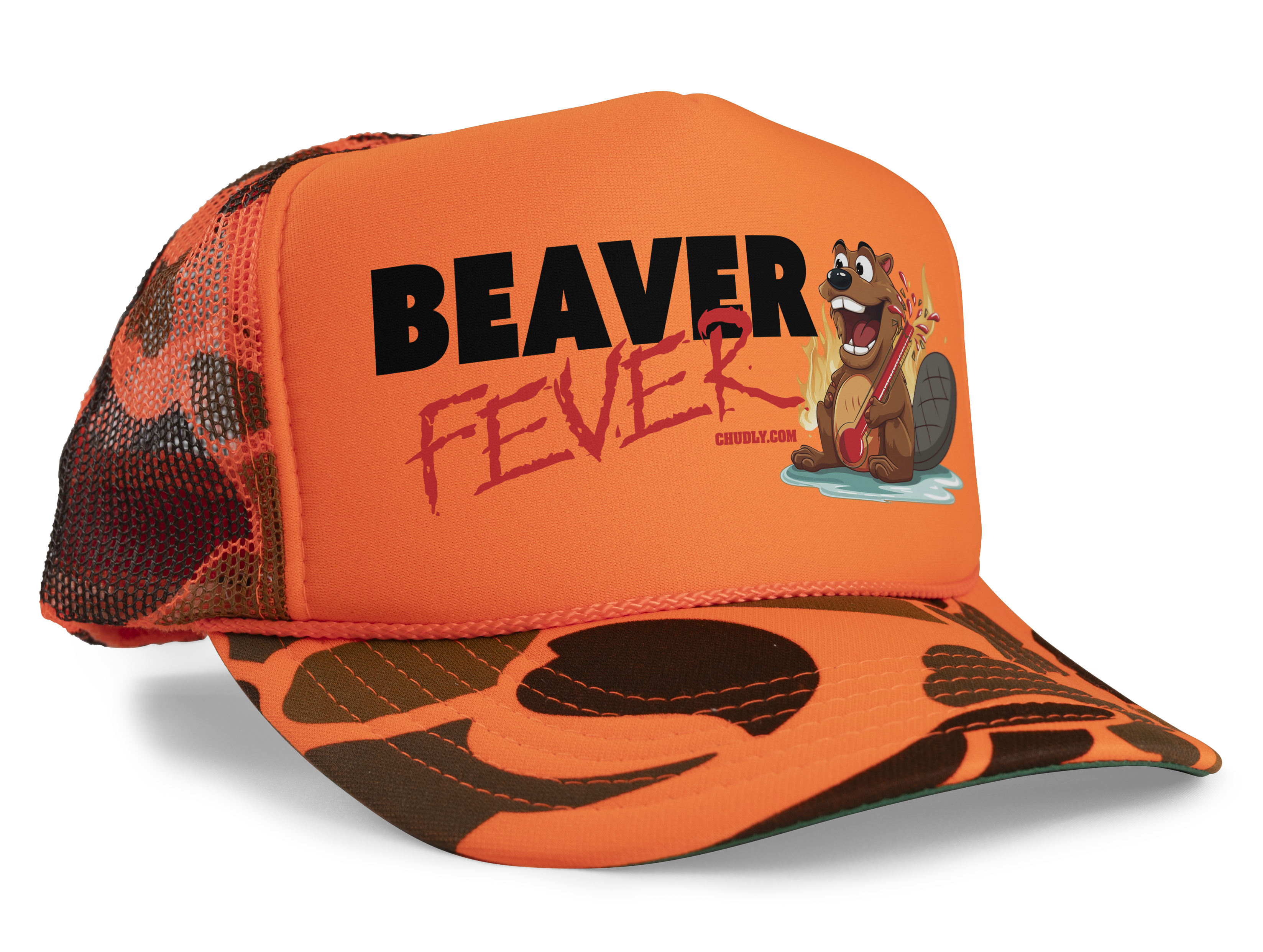 Beaver Fever Funny Party Snapback Mesh Trucker Hat