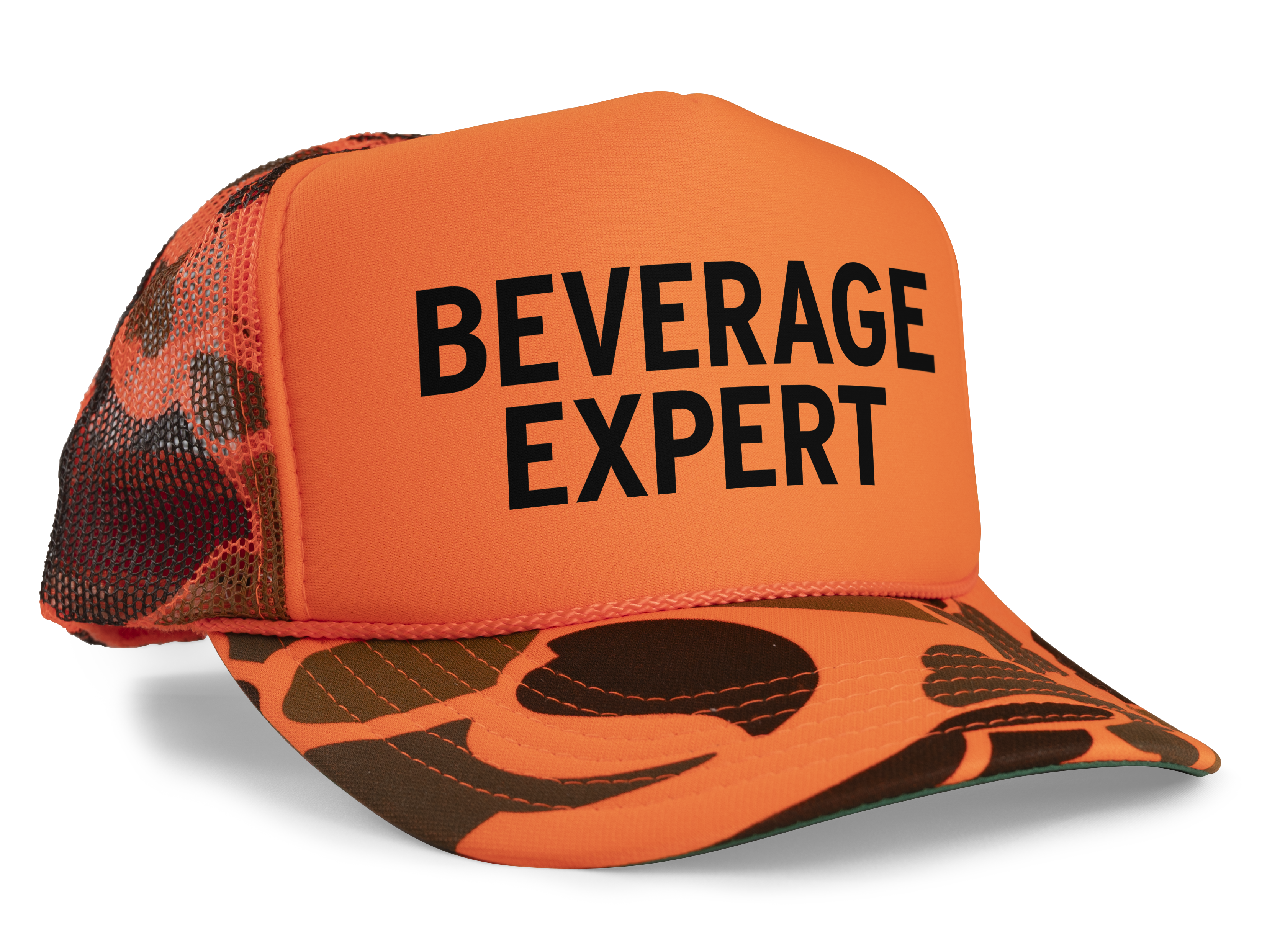 Beverage Expert Funny Party Snapback Mesh Trucker Hat