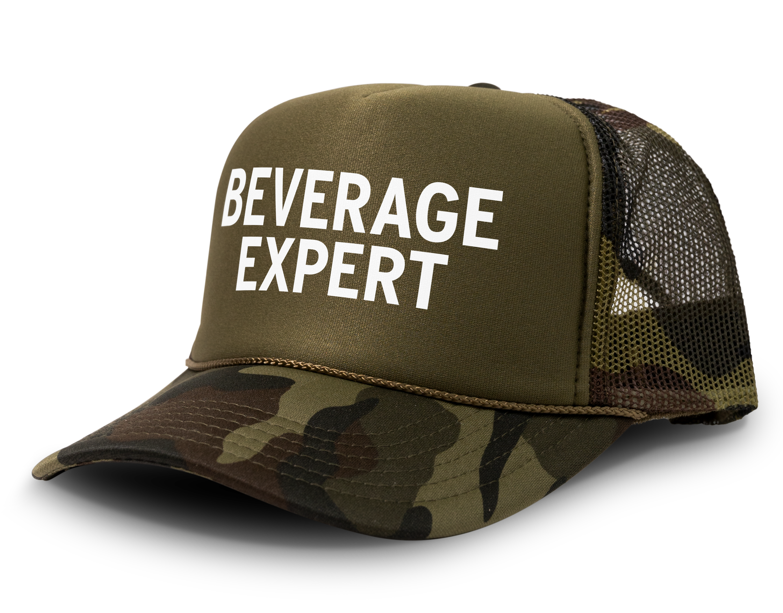 Beverage Expert Funny Party Snapback Mesh Trucker Hat