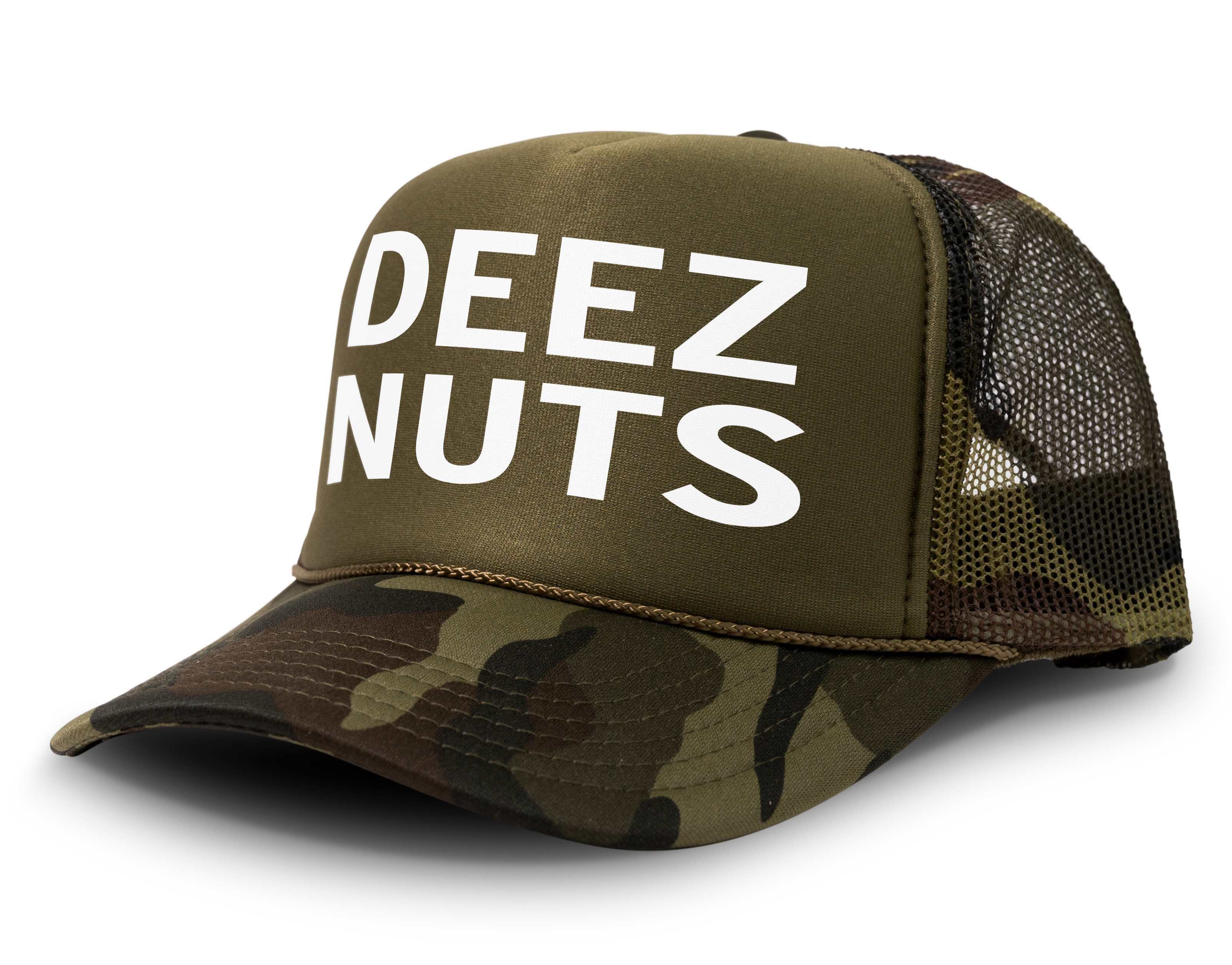 Deez Nuts Funny Party Snapback Mesh Trucker Hat