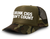 Drunk Cigs Don't Count Funny Party Snapback Mesh Trucker Hat