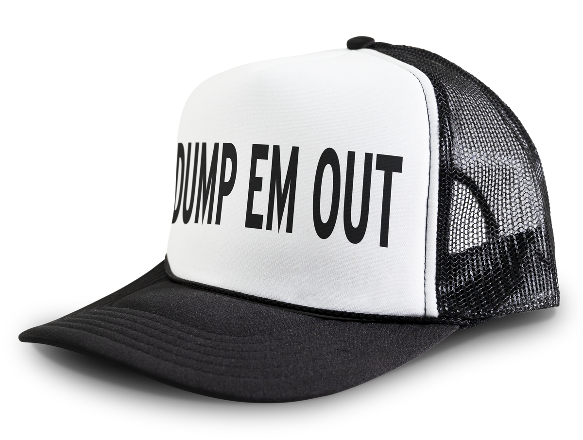 Dump Em Out Funny Party Snapback Mesh Trucker Hat – Chudly.com display picture 3