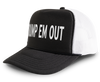 Dump Em Out Funny Party Snapback Mesh Trucker Hat