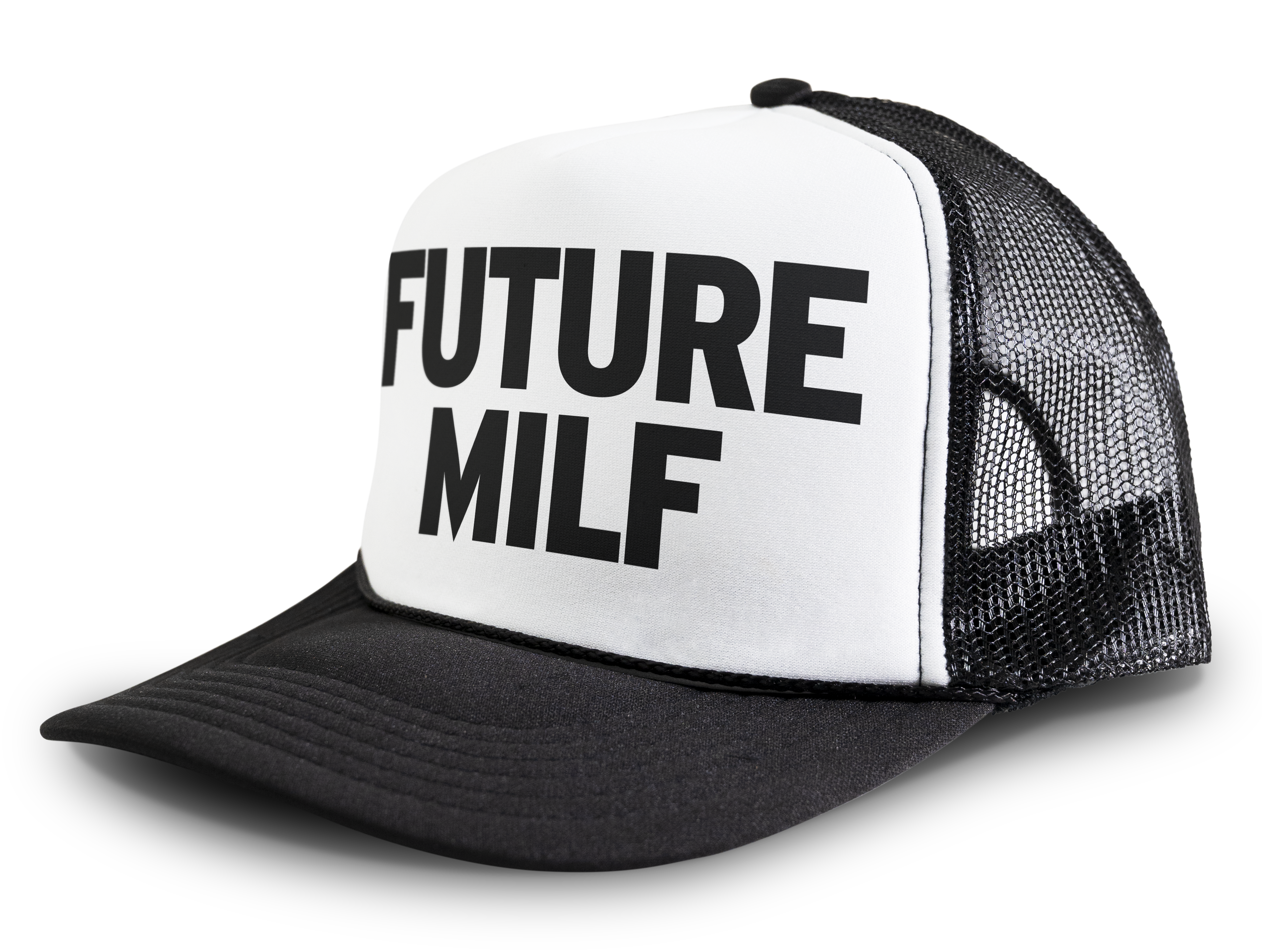 Future MILF Funny Hat Party Snapback Mesh Trucker Hat