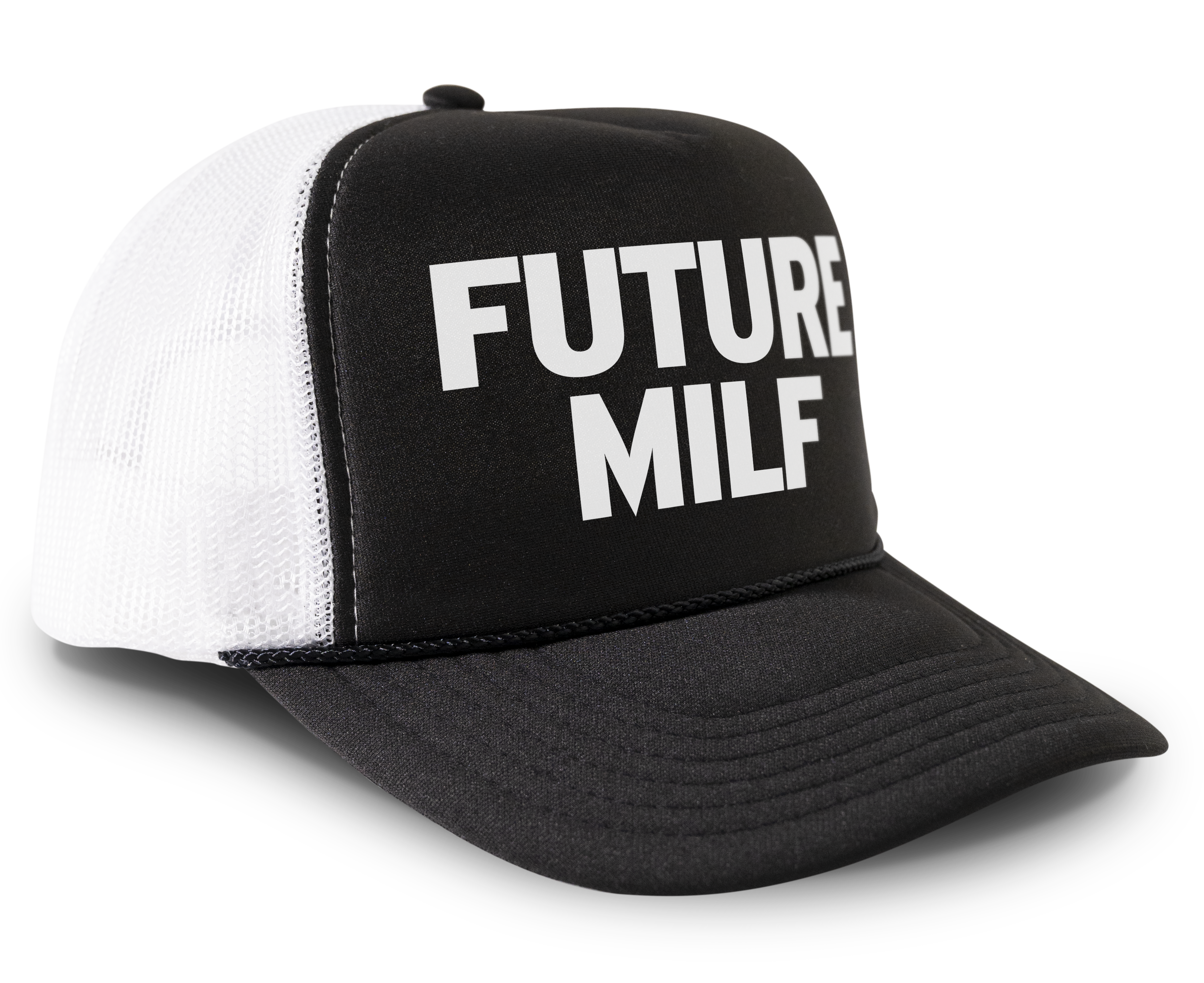 Future MILF Funny Hat Party Snapback Mesh Trucker Hat