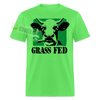 Grass Fed Funny Stoner Cow Unisex Classic T-Shirt - kiwi