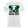 Load image into Gallery viewer, Grass Fed Funny Stoner Cow Unisex Classic T-Shirt - light heather gray