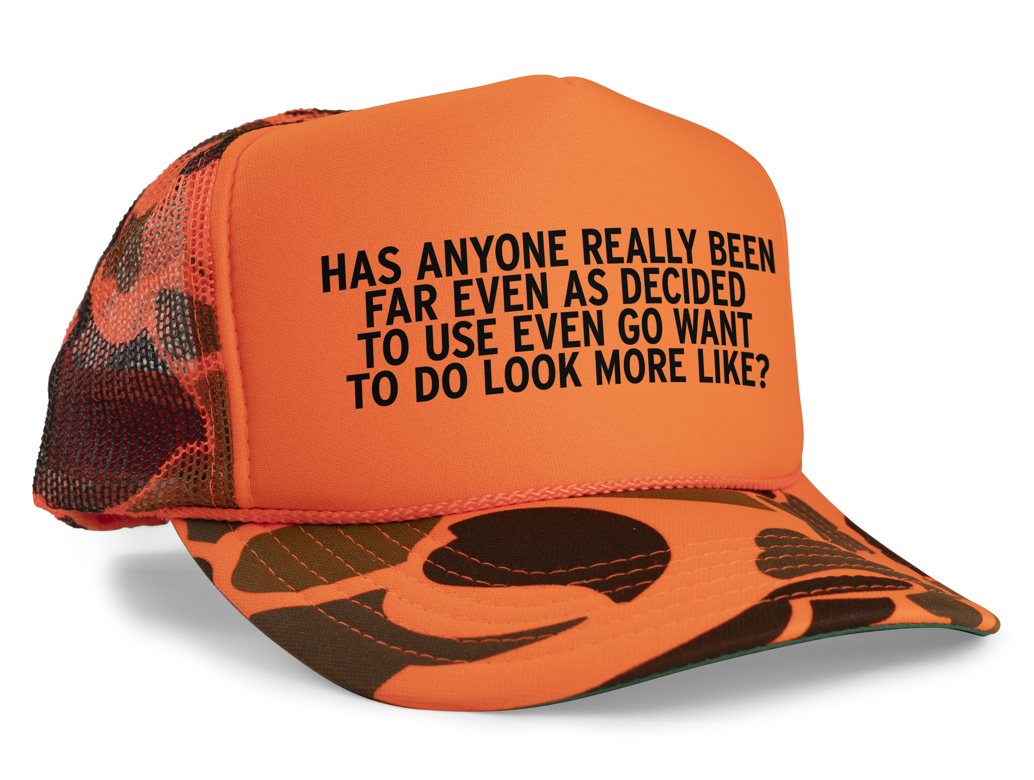 Has Anyone Really Been Far Even Funny Meme Snapback Mesh Trucker Hat