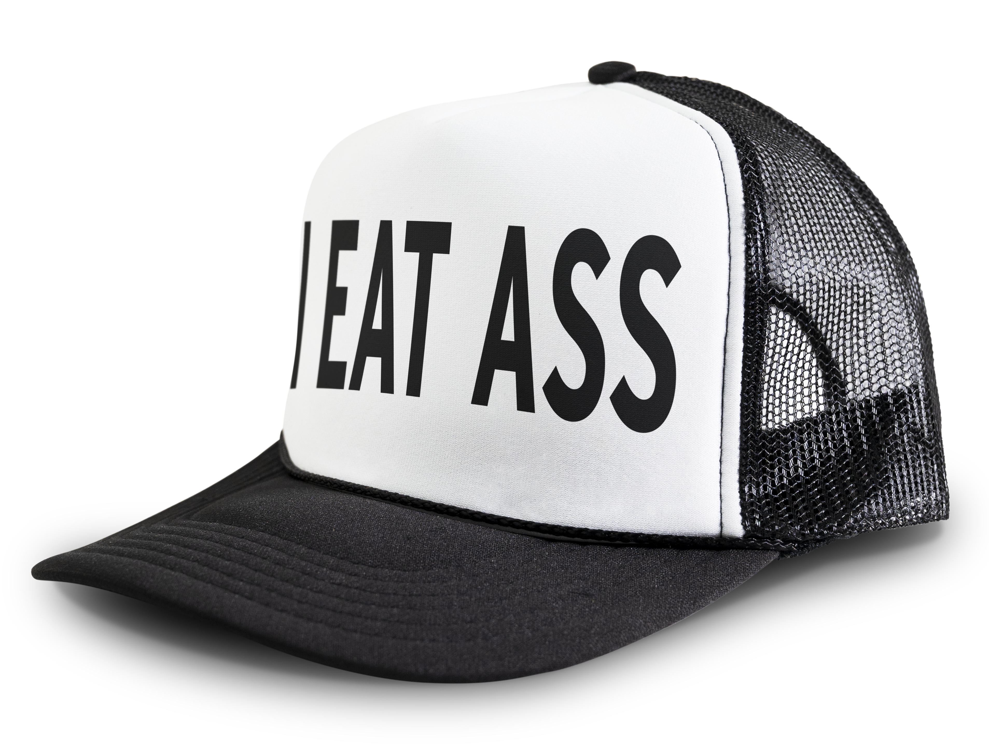 I Eat Ass Funny Party Snapback Mesh Trucker Hat