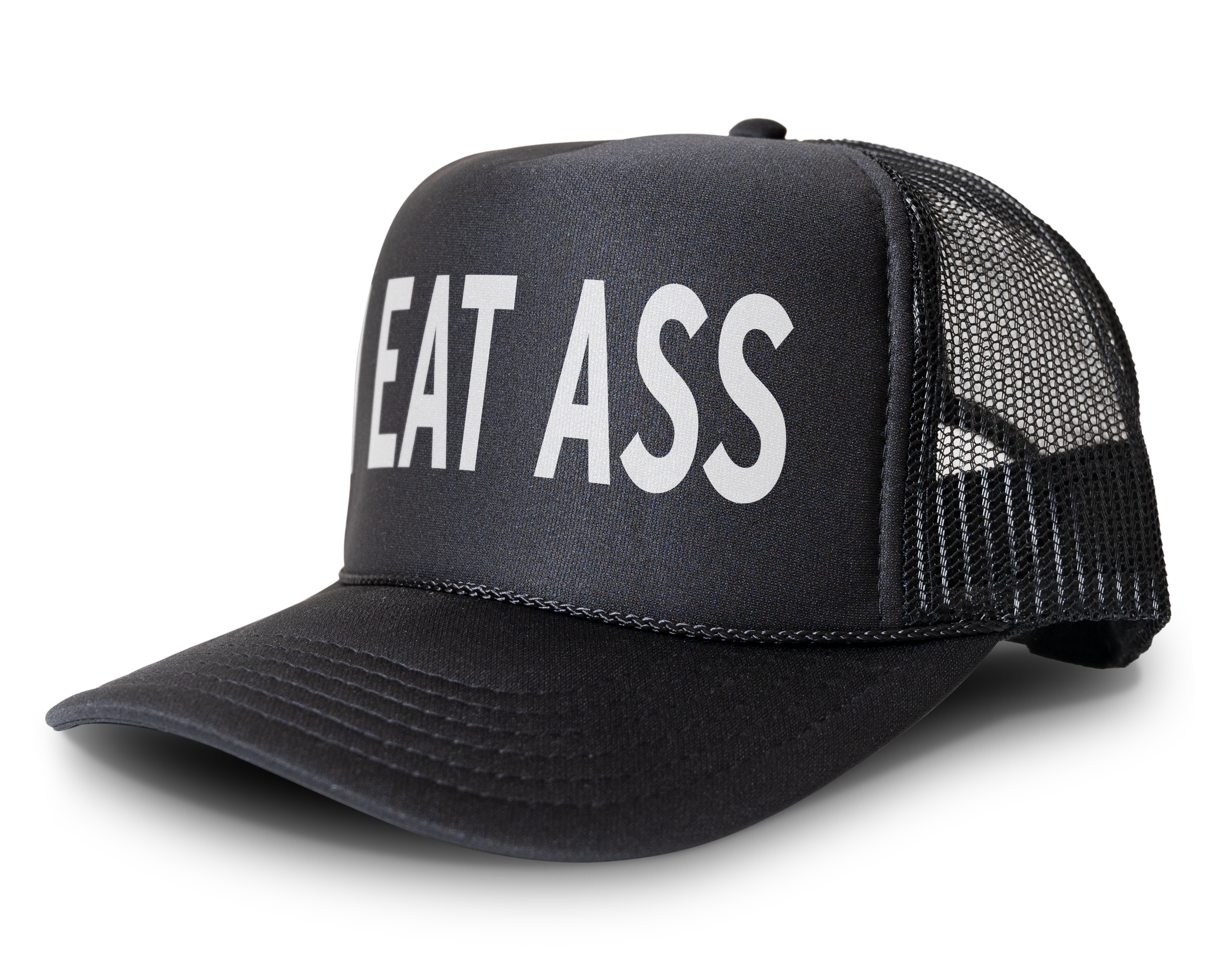 I Eat Ass Funny Party Snapback Mesh Trucker Hat