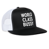 World Class Bussy Funny Gay Party Snapback Mesh Trucker Hat - black/white