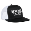 Beverage Expert Funny Party Snapback Mesh Trucker Hat - black/white