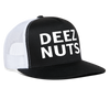 Load image into Gallery viewer, Deez Nuts Funny Party Snapback Mesh Trucker Hat - black/white