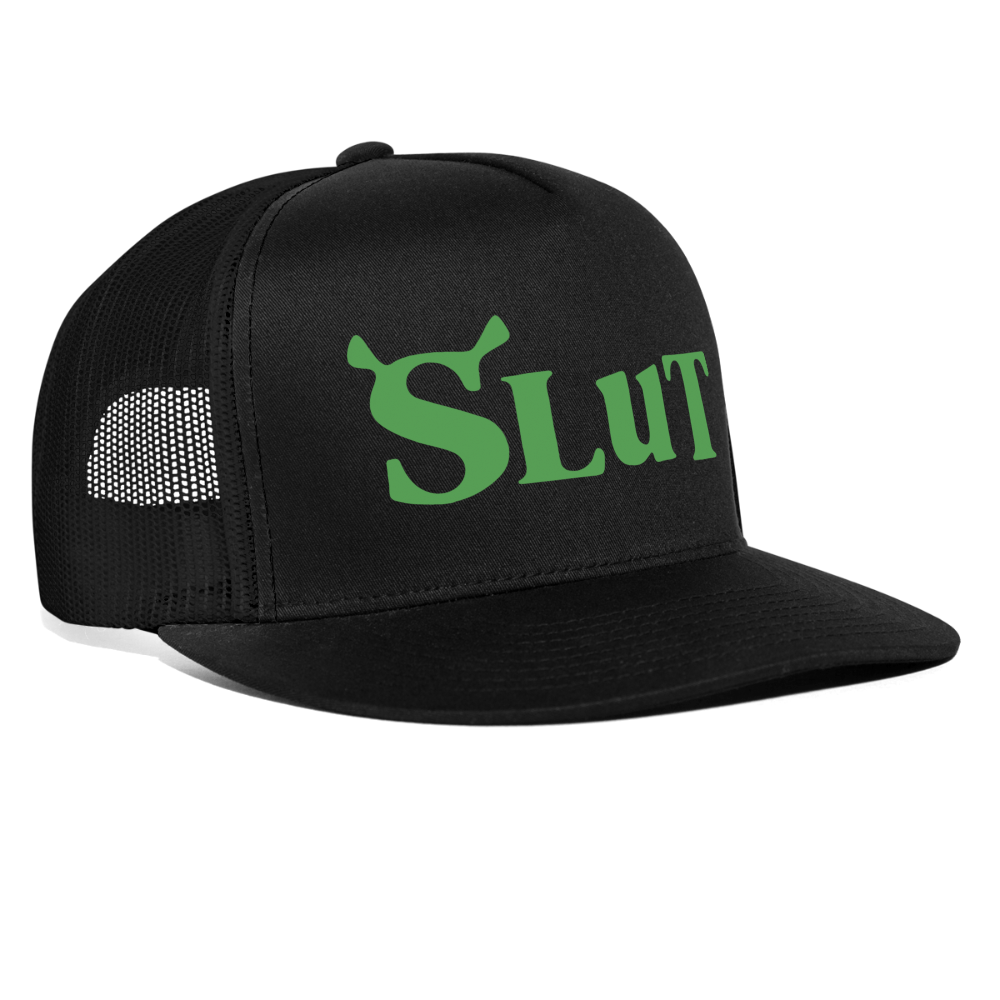 Shrek Slut Funny Raunchy Adult Humor Snapback Mesh Trucker Hat