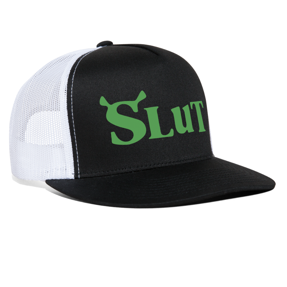 Shrek Slut Funny Raunchy Adult Humor Snapback Mesh Trucker Hat
