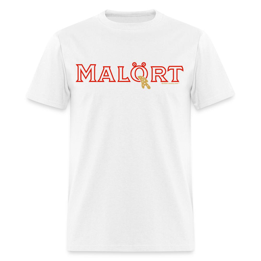 Malort Puke Parody Unisex Classic T-Shirt - white