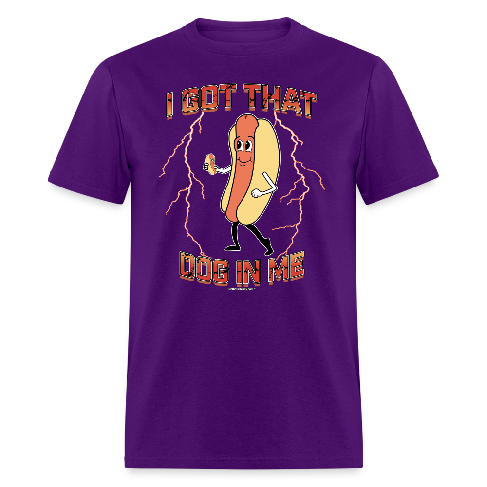 I Got That Dog In Me Hot Dog Meme Unisex Classic T-Shirt - purple